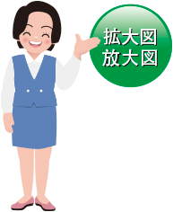 拡大図 : 放大図